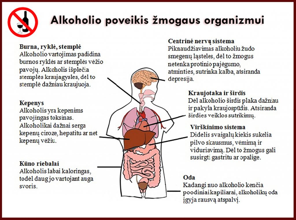 Alkoholio žala organizmui
